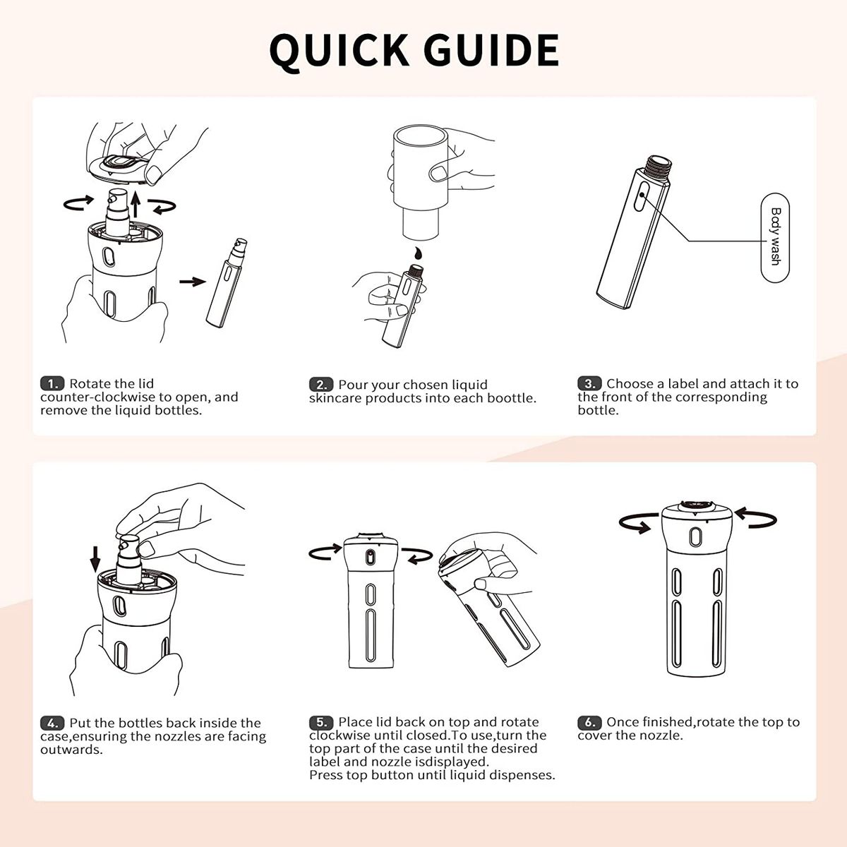 4 in 1 Travel Bottle & Toiletry Bag Set_4