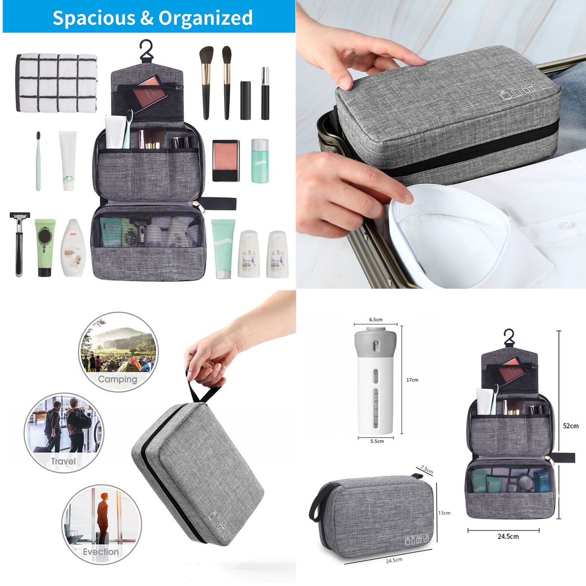 4 in 1 Travel Bottle & Toiletry Bag Set_3